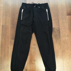 Drawstring Joggers Sweat Pants with Faded Details